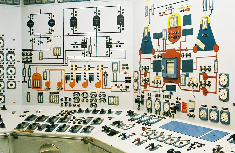 Giant soviet control panel