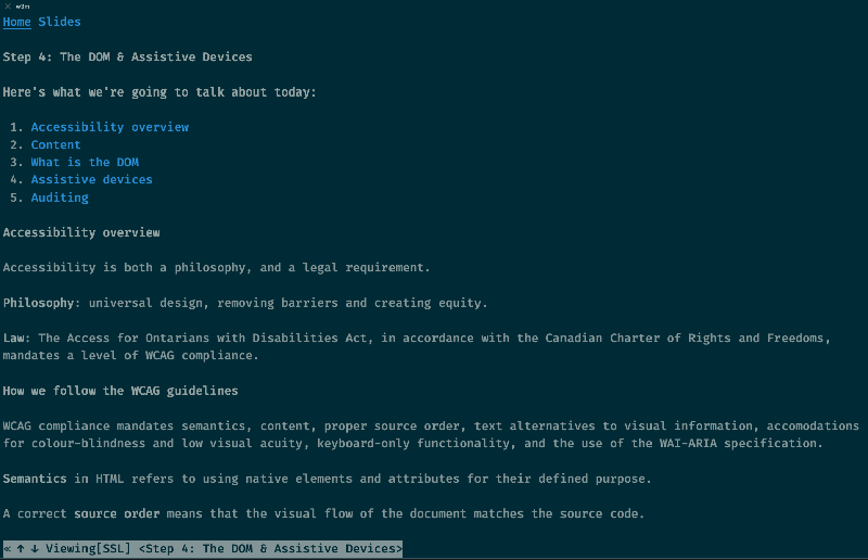 A text-based browser, w3m, showing the Princess Margaret Wikipedia page.